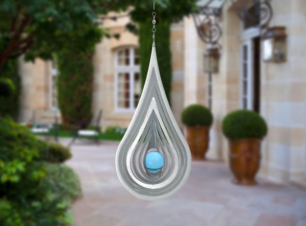 Nikolle Windspiel Aus Edelstahl – Kolibri-Design, 30,5 Cm, Für Garten & Terrasse