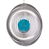 Windspiel Kreis - XXL mit 70mm Glaskugel Windspiel Kreis - XXL mit 70mm Glaskugel