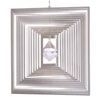 Windspiel Quadrat Quadro L mit 30mm Kristalldiamant Windspiel Quadrat Quadro L mit 30mm Kristalldiamant