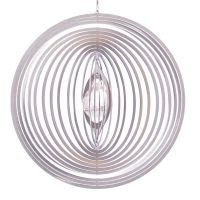 Windspiel Kreis Circolo XL mit 40mm Kristallkugel Windspiel Kreis Circolo XL mit 40mm Kristallkugel